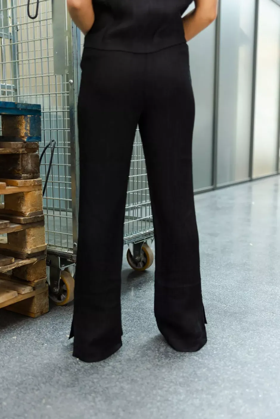 Aden Pant Black Crinkle^ANINE BING Best