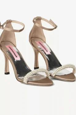 Alma Satin Pearl Pumps Travertine^CUSTOMMADE Clearance