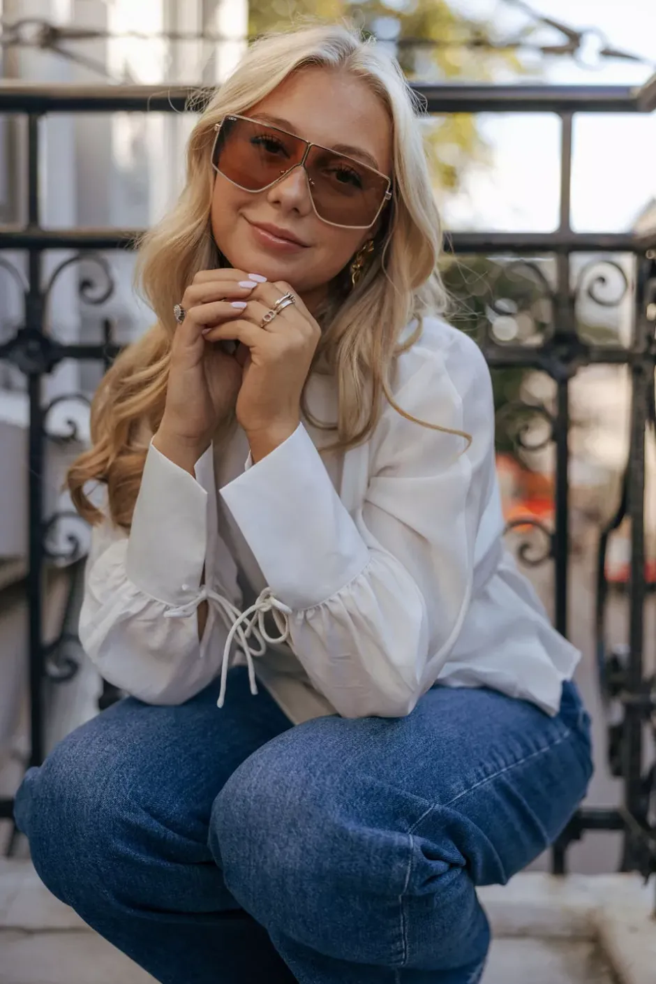 Amra Blouse Ivory^TWISTu0026TANGO Hot