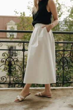 Anna Cotton Skirt White^CARMA Outlet
