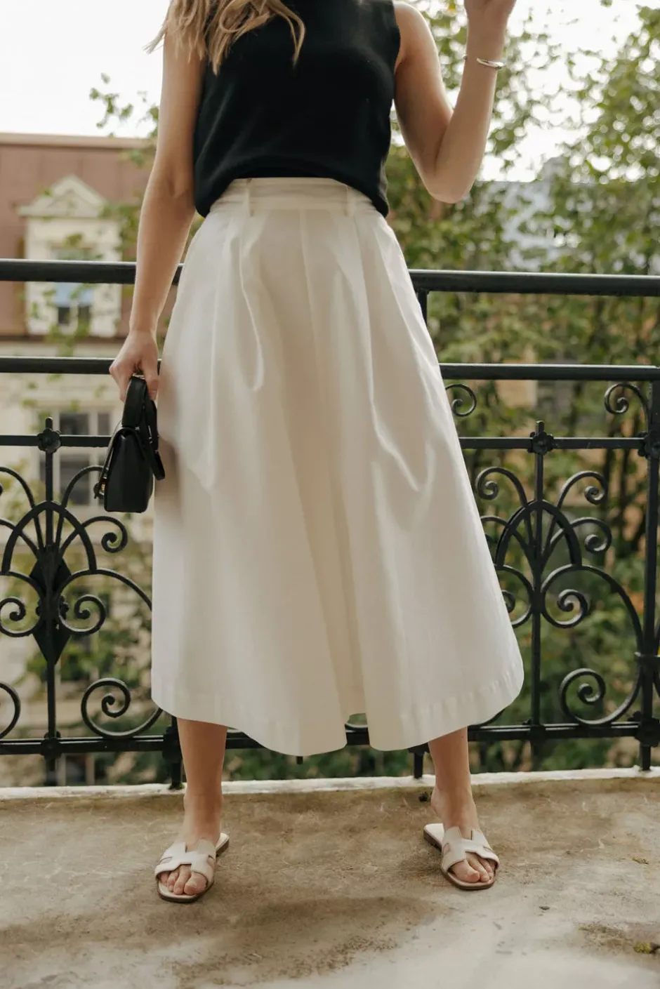 Anna Cotton Skirt White^CARMA Outlet