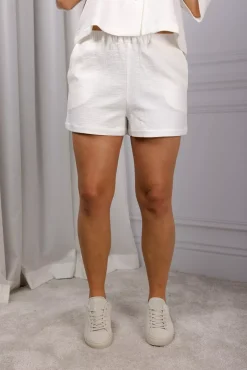 Ash Quilted Gauze Shorts White^ARNIE SAYS Hot
