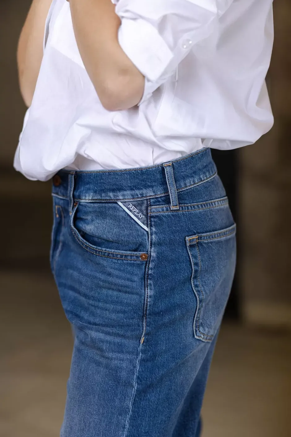 Aubry Pants Medium Blue^REPLAY Hot