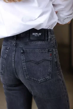 Becka Pants Black Delave^REPLAY Best