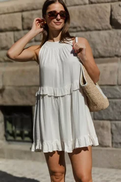 Bianca Short Dress Creme^NECTAR Fashion