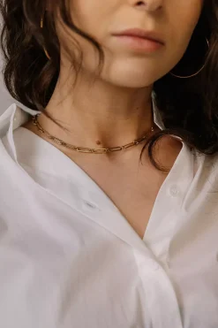 Big Link Necklace Gold^HIIL STUDIO JEWELRY Hot