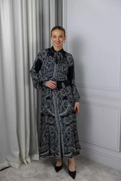 Chiara Maxi Dress Onyx Black Medici^SCARLETT POPPIES Best