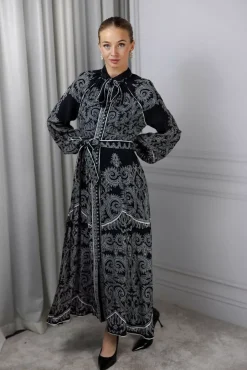 Chiara Maxi Dress Onyx Black Medici^SCARLETT POPPIES Best