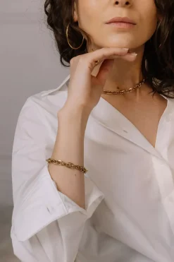 Chunky Necklace Gold^HIIL STUDIO JEWELRY Discount