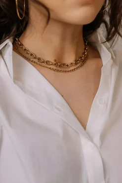 Chunky Necklace Gold^HIIL STUDIO JEWELRY Discount