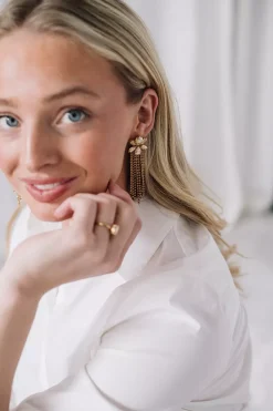 Ciara Earrings Gold Golden Shadow^CAROLINE SVEDBOM Online