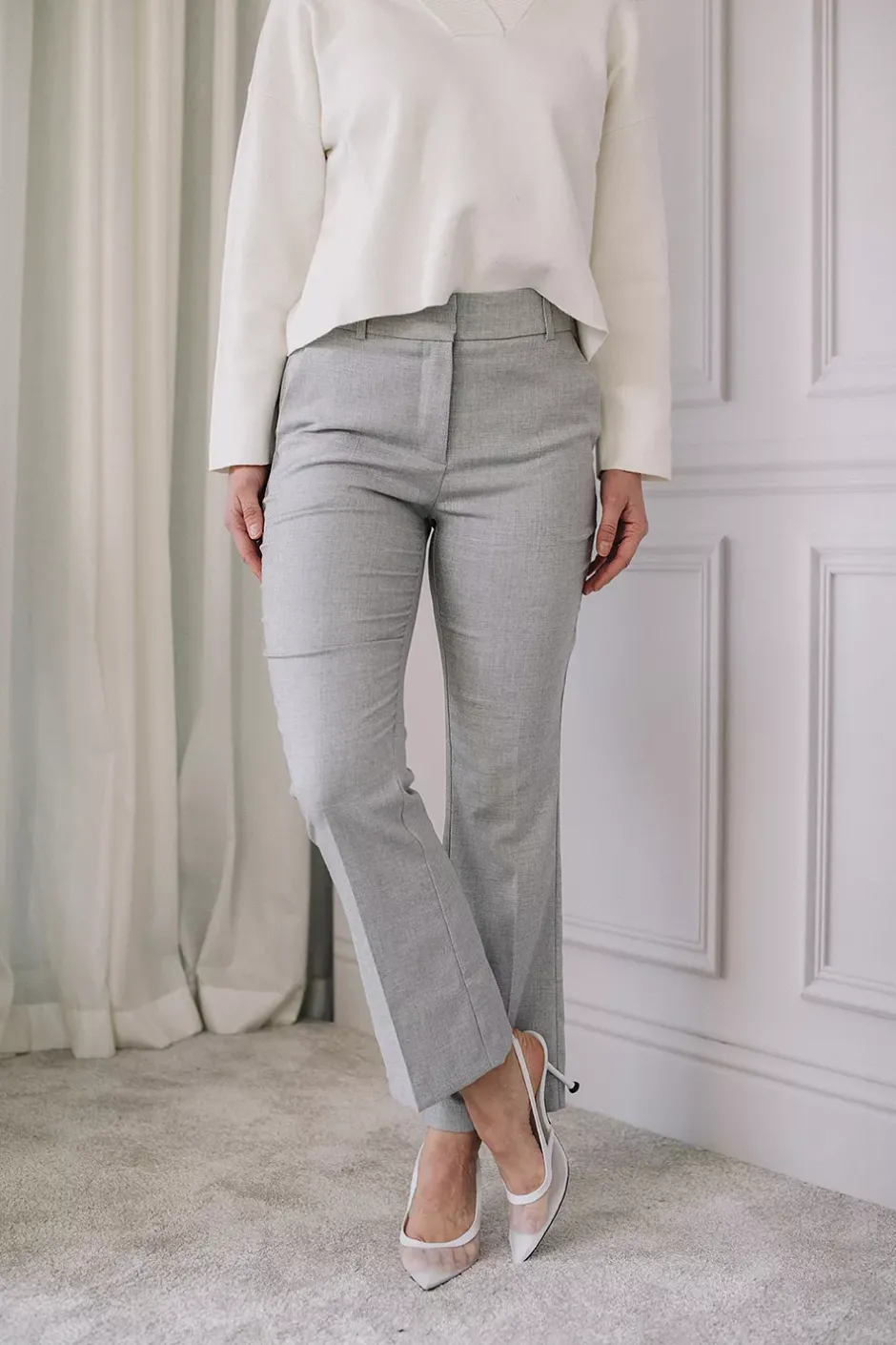 ClaraFv Ankle 873 Light Grey Melange^FIVE UNITS Fashion