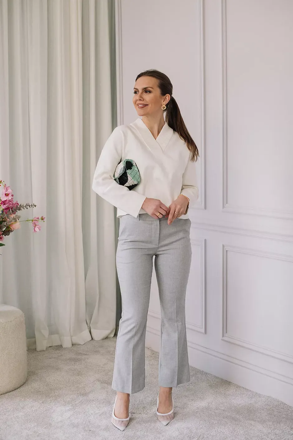 ClaraFv Ankle 873 Light Grey Melange^FIVE UNITS Fashion