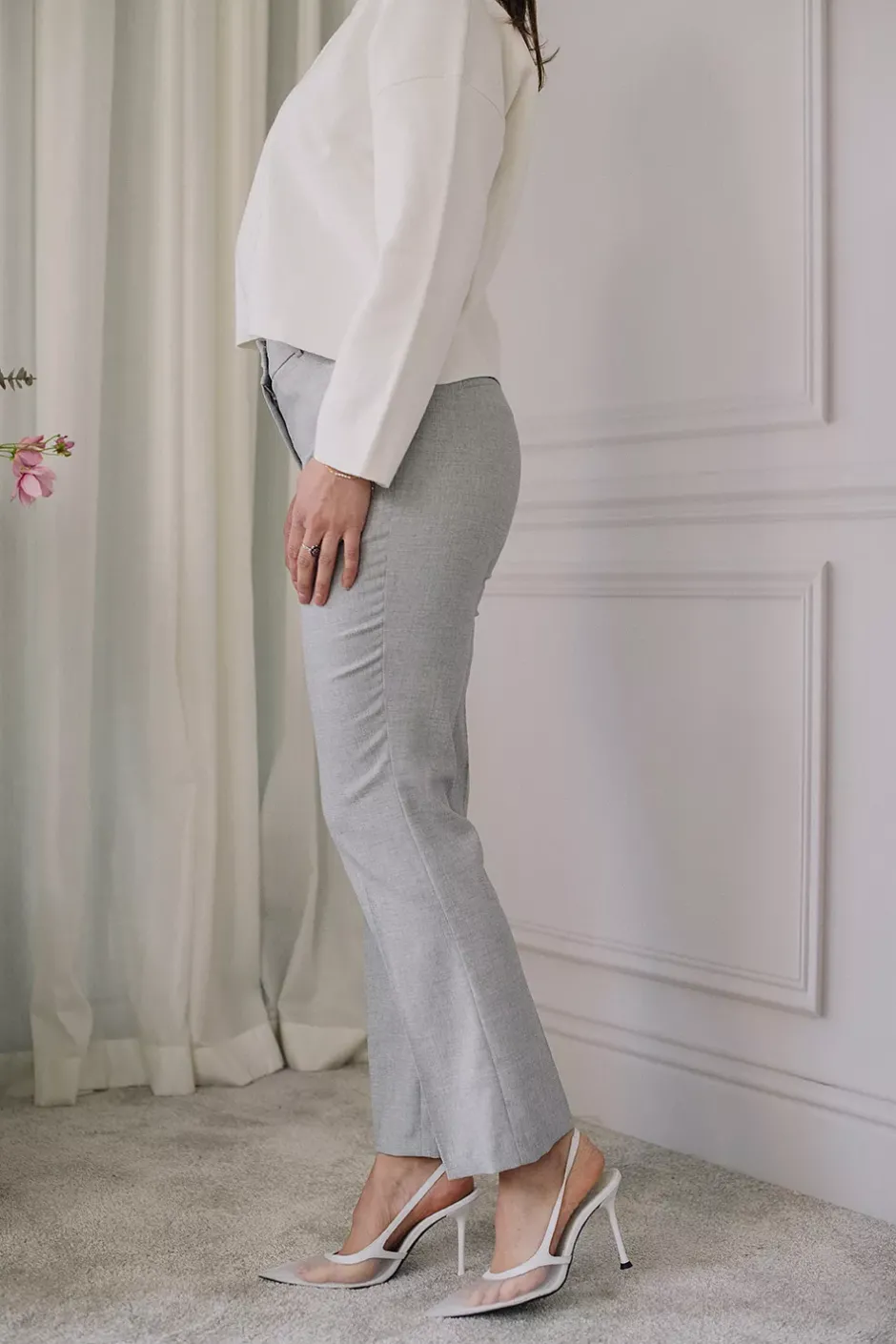 ClaraFv Ankle 873 Light Grey Melange^FIVE UNITS Fashion