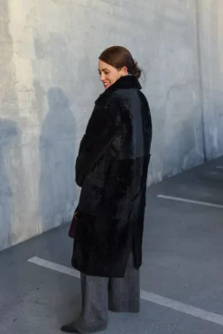Clark Coat Lacon Teddy Black^UTZON Online