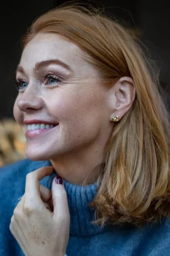 Classic Stud Earrings Golden Shadow^CAROLINE SVEDBOM Best