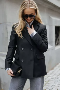 Classic Wool Blazer Black^DAGMAR Outlet