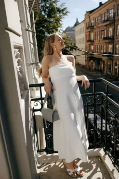 Clementina Midi Dress Off White^TWISTu0026TANGO Hot