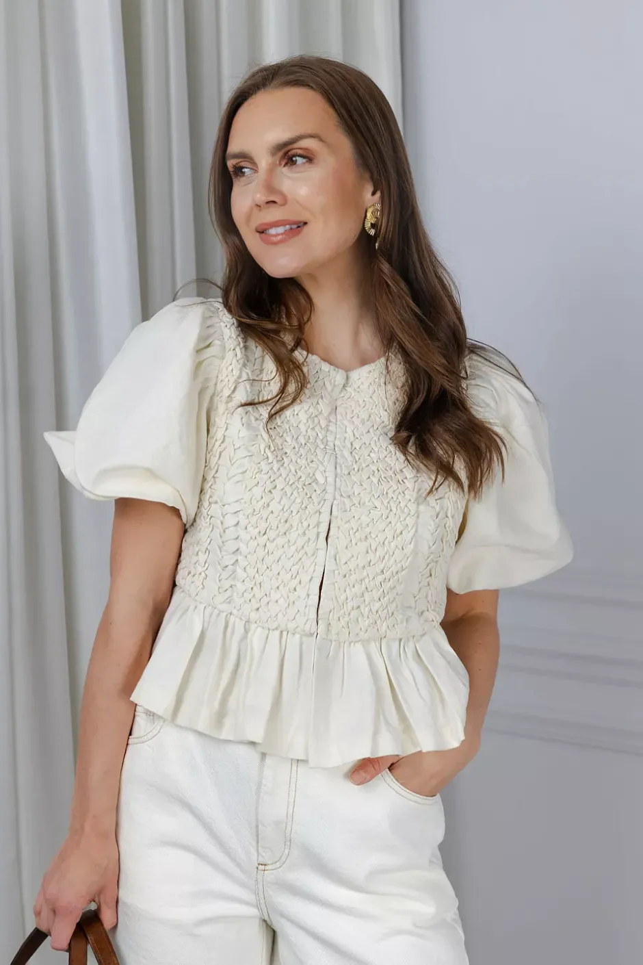 Corinne Top Vanilla^SCARLETT POPPIES Clearance
