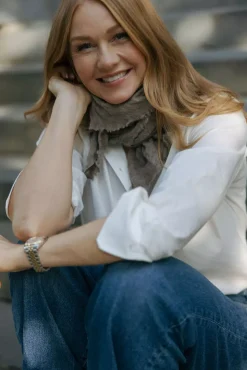 Cortina Luxury Scarf Taupe^NATURA CASHMERE Fashion