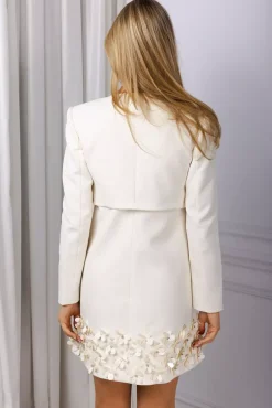Crepe 3D Sequin Jacket Cream^SELF-PORTRAIT Sale