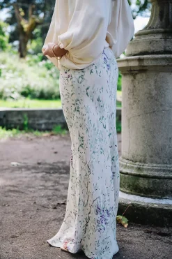 Crepe Satin Skirt Dreamy Lilac^BY TIMO Discount