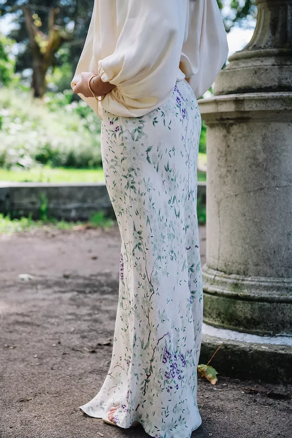 Crepe Satin Skirt Dreamy Lilac^BY TIMO Discount