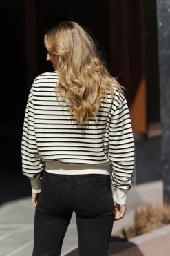 Dean Sweatshirt Black Stripe French Terry^ANINE BING Discount