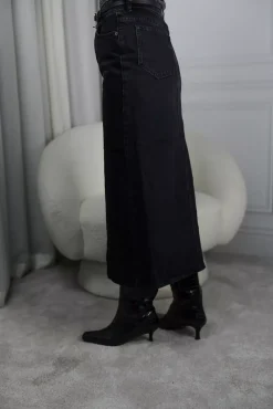 Denim Long Skirt Black^HOLZWEILER Fashion