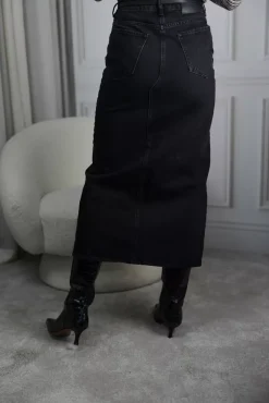 Denim Long Skirt Black^HOLZWEILER Fashion