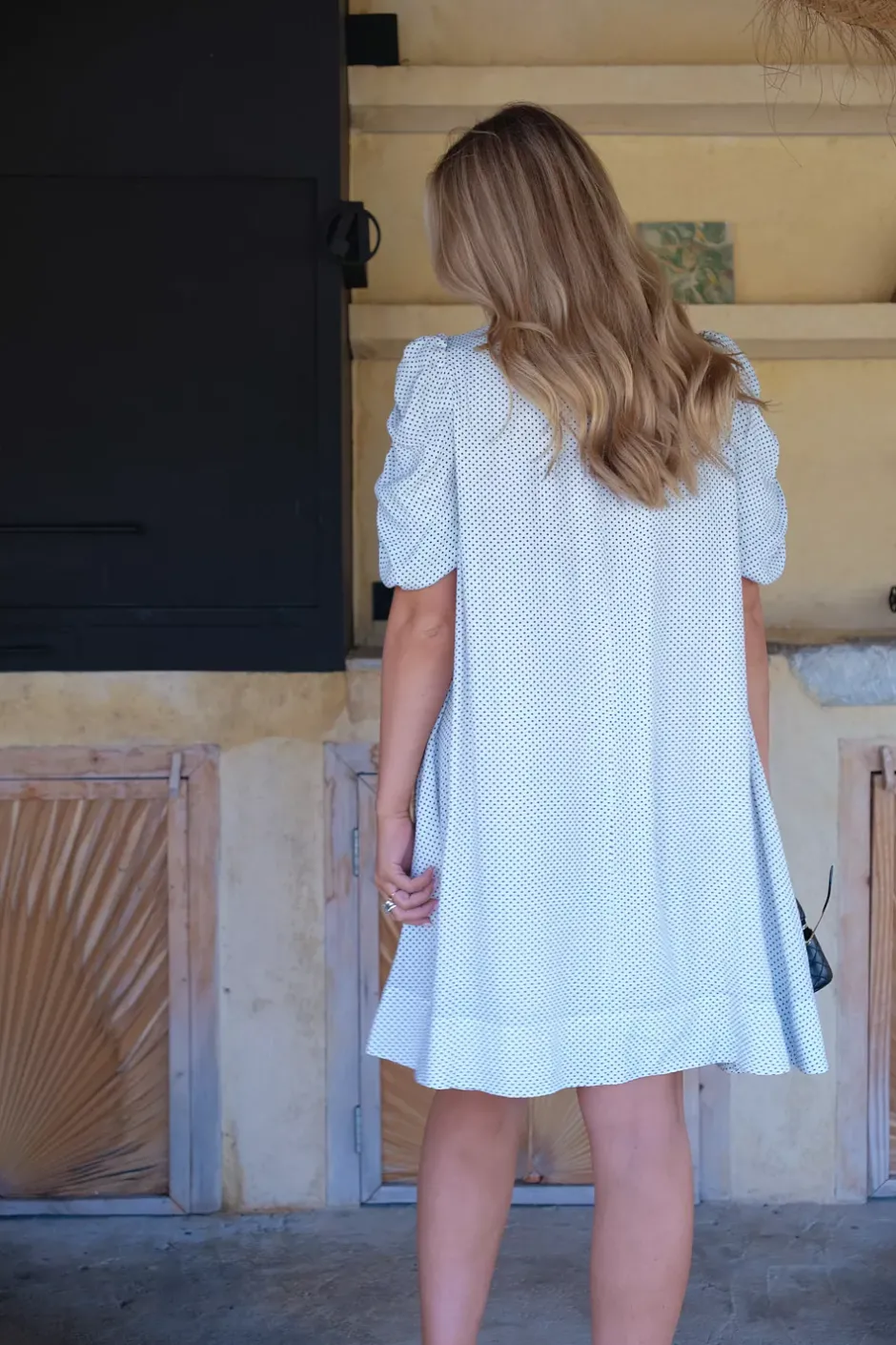 Dream Dress White With Black Dots^HIIL STUDIO Sale