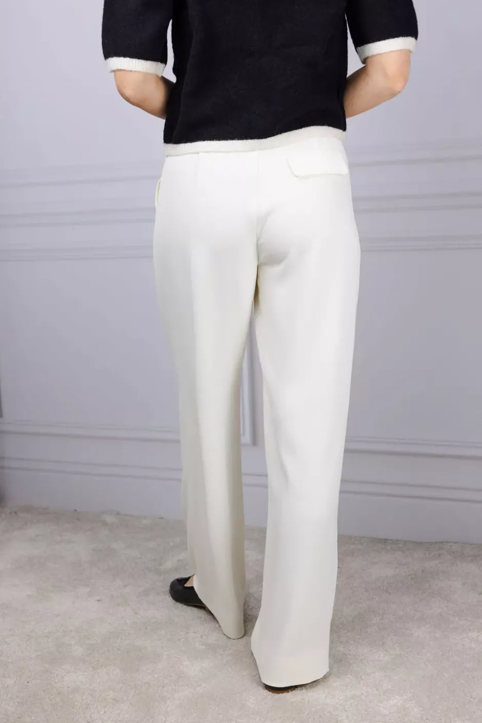 Duke Crepe Trouser Cream^ARNIE SAYS New