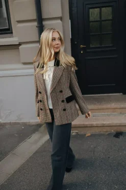 Dune Pepita Blazer Brown^PIA TJELTA Discount