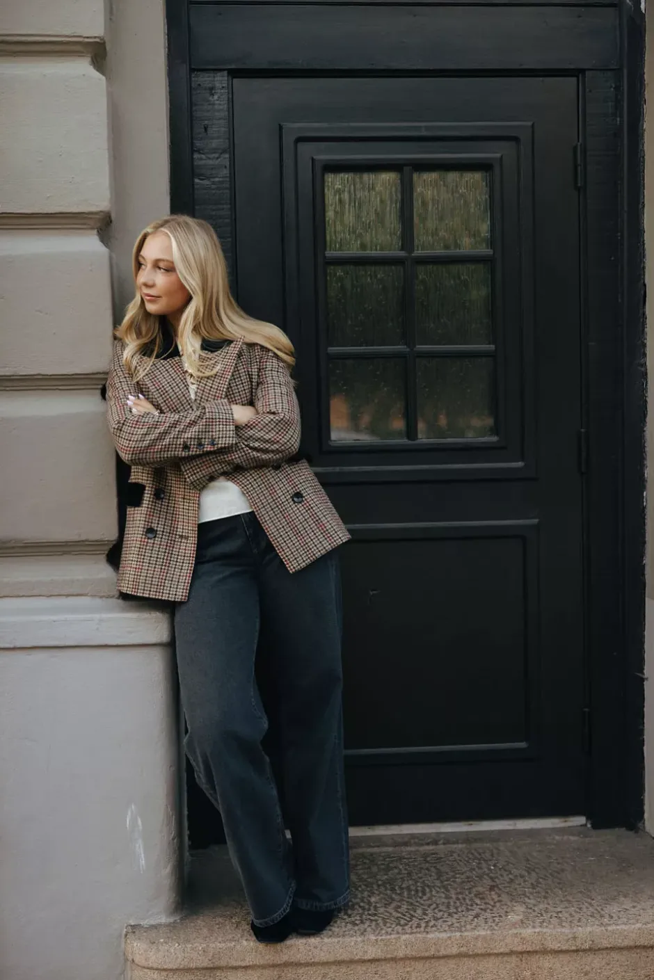 Dune Pepita Blazer Brown^PIA TJELTA Discount