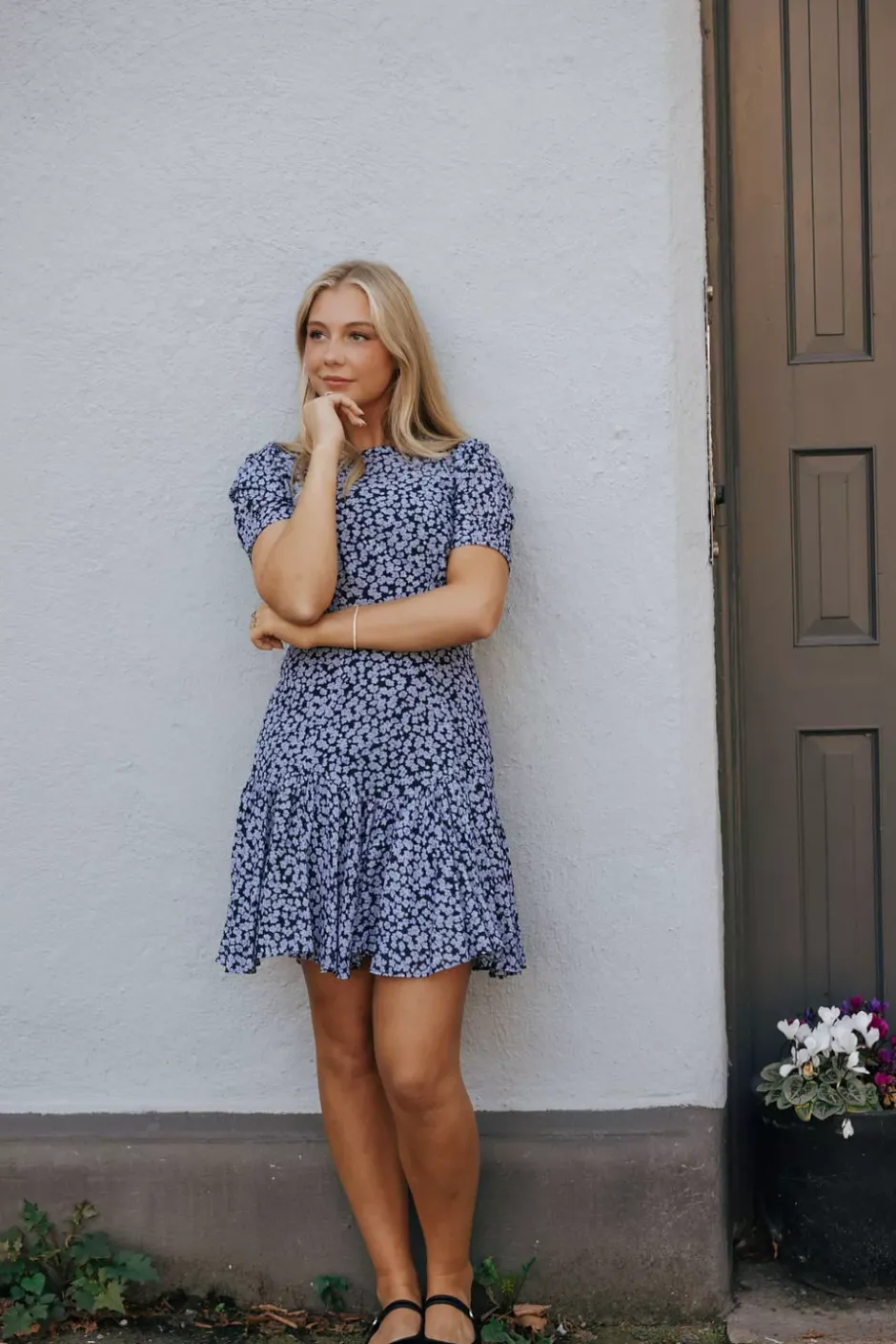 Emma Retro Flower Dress Black^PIA TJELTA Online