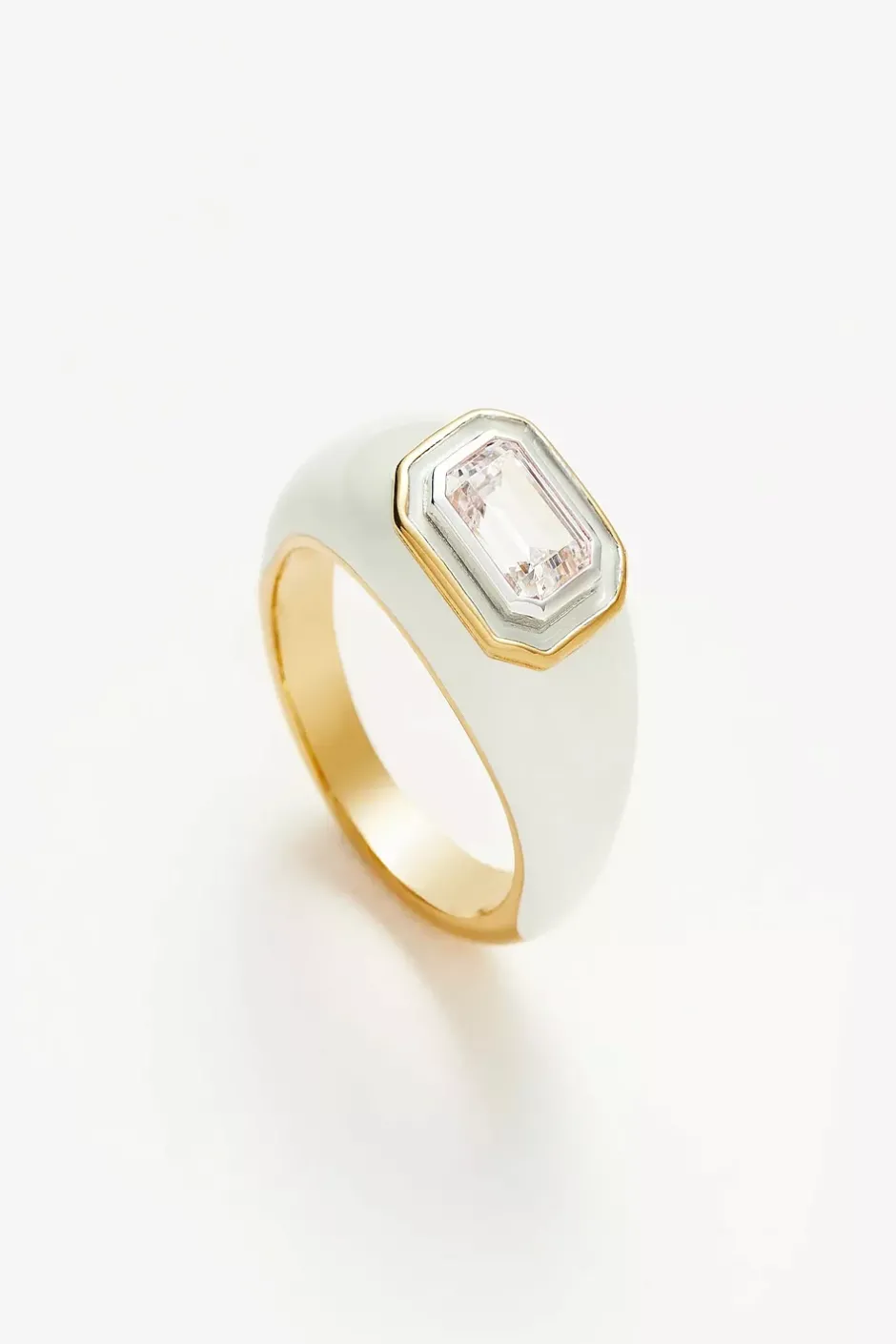 Enamel And White CZ Statement Ring^MISSOMA Discount