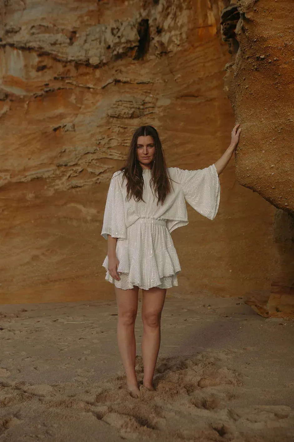Extraordinary Sequin Skirt Shorts Offwhite^CONFETTIBIRD Fashion