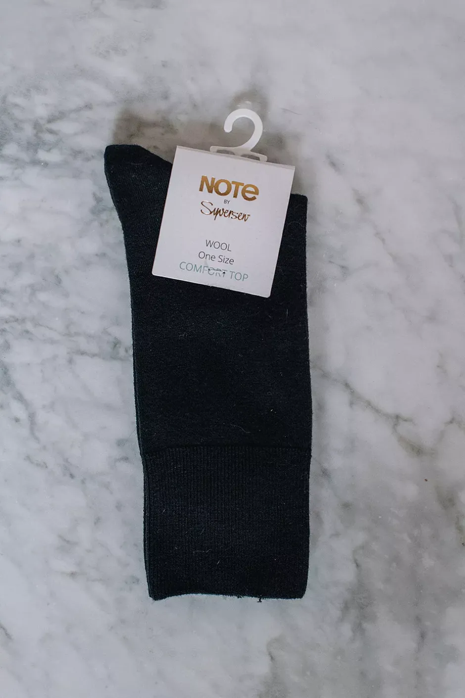 Fine Wool Comfort Top Socks Black^NOTE BY SYVERSEN Clearance