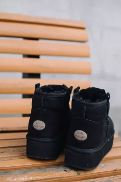 Foy Flatform Micro Boots Black^EMU Outlet