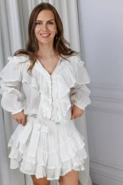Frill Skirt Shorts Offwhite^CONFETTIBIRD New