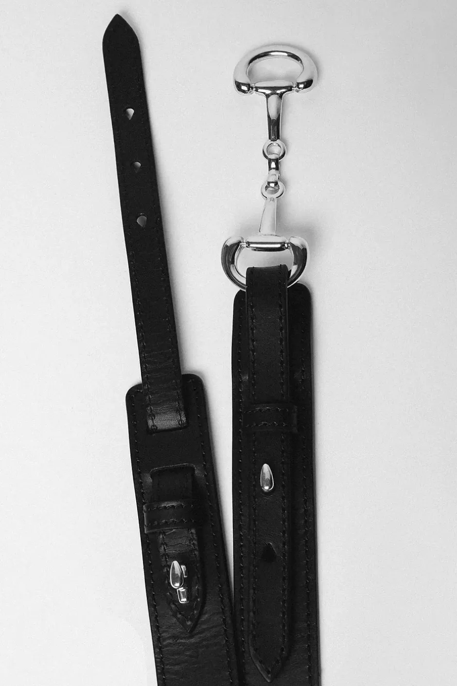 Gadia Leather Belt Black Silver Details^ANDIATA Outlet