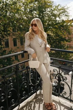 Ginette Pointy Blazer Natural Creme^SAND Hot