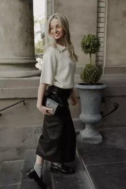 Gitta MV Leather Wrap Skirt Black^CARMA Best