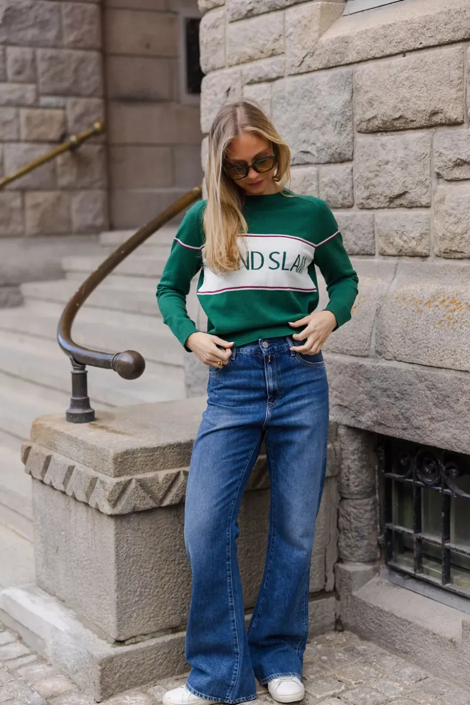 Grand Slam Sweater Green^WE NORWEGIANS Sale