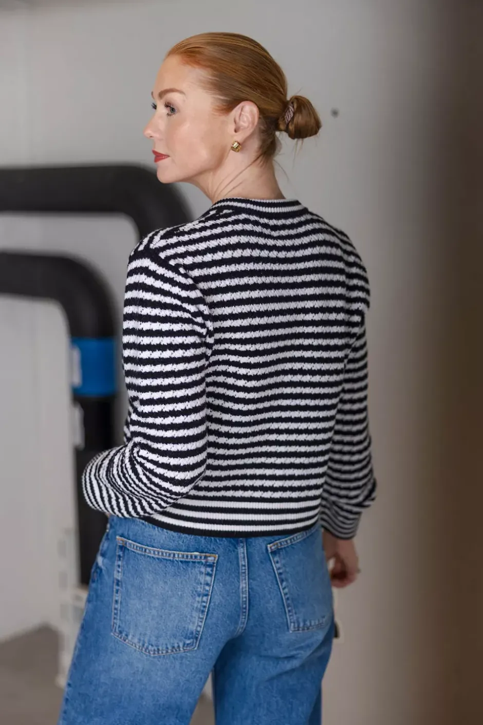 Gwen Cardigan Black And Ivory Stripe^ANINE BING Best
