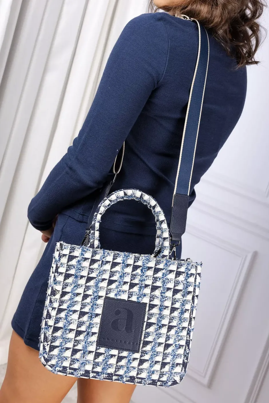 Harper Mini Tote Blue Square^ARNIE SAYS Discount
