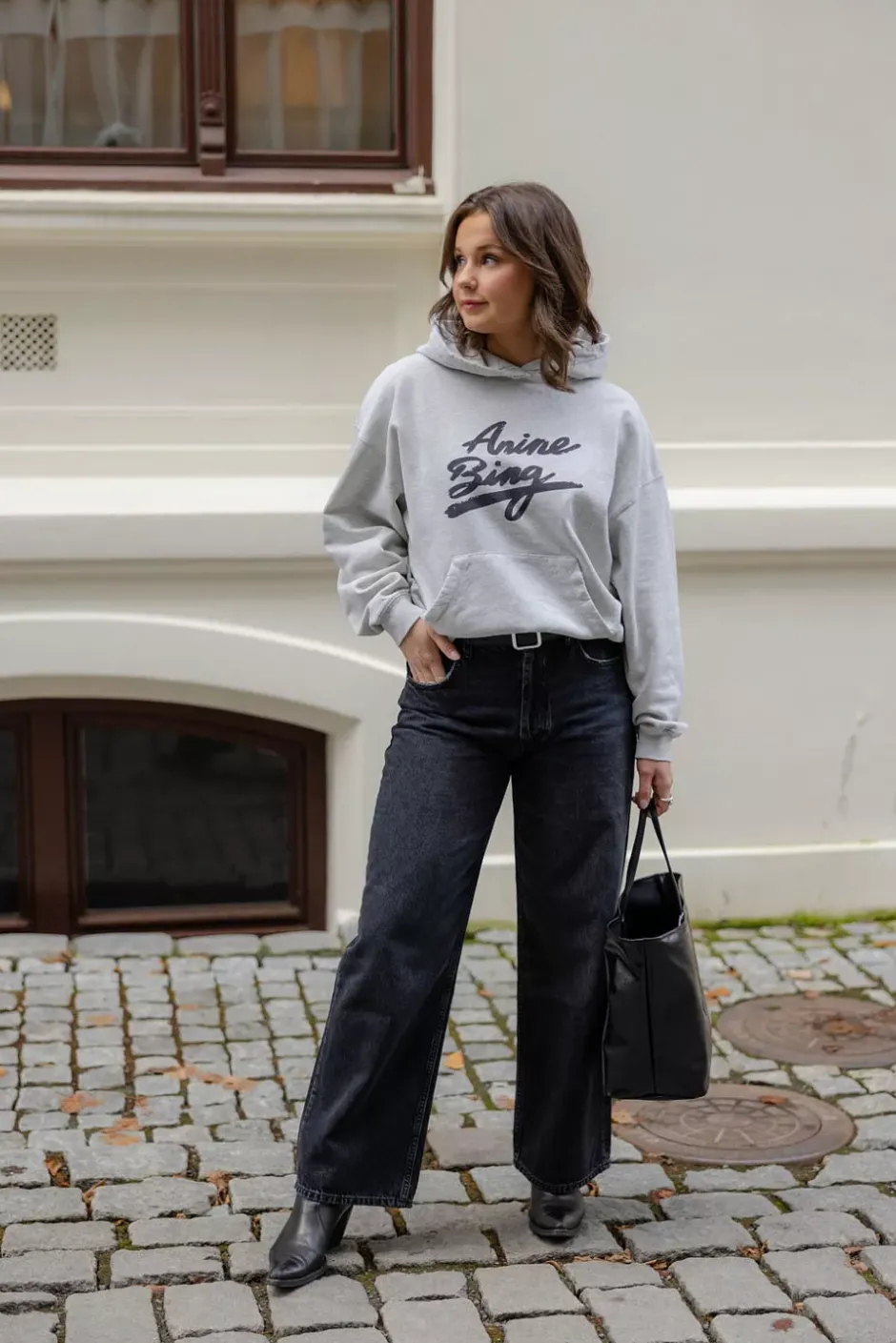 Harvey Sweatshirt Signature Heather Grey^ANINE BING Sale