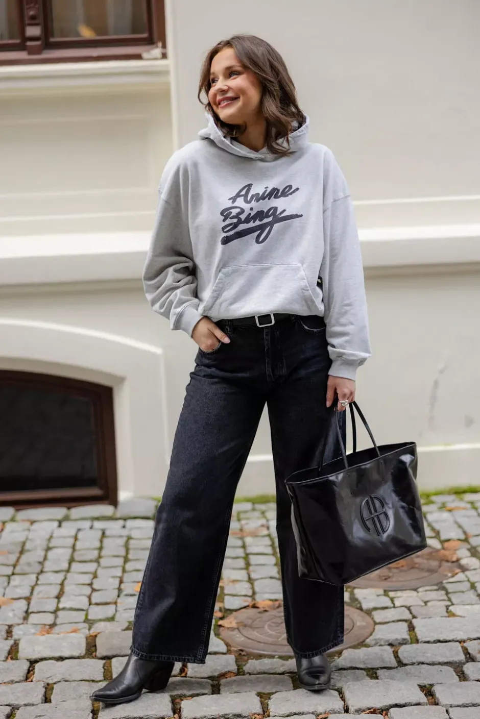 Harvey Sweatshirt Signature Heather Grey^ANINE BING Sale