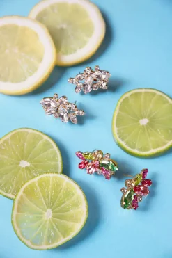 Havanna Earrings Gold Crystal^CAROLINE SVEDBOM Best