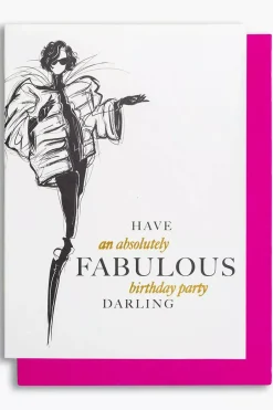Have An Absolutely Fabulous Birthday Party A6 White/Neon^CARDSOME Discount